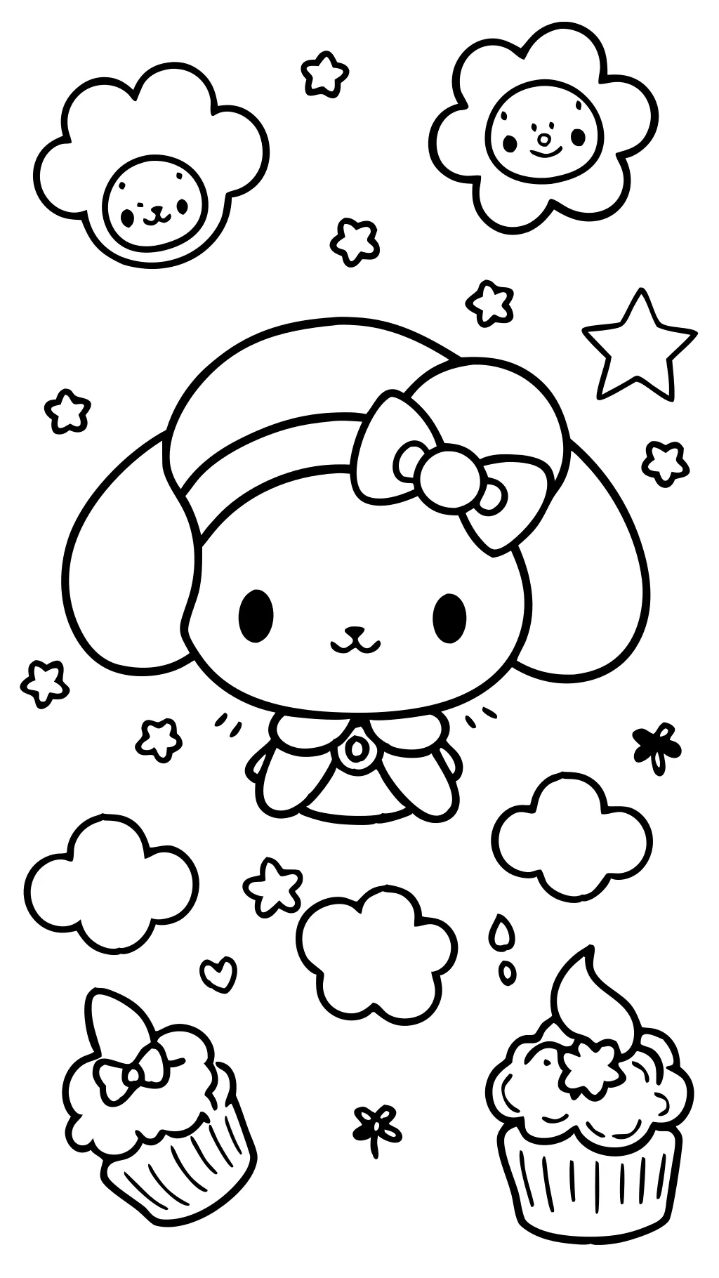 cinnamoroll coloring page